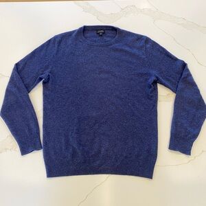 J.Crew Blue 100% Cashmere Pullover Sweater